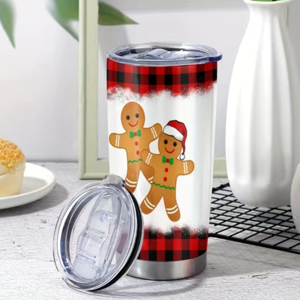 20 oz. Gingerbread man insulated cup. SEE ALL PICS 4 MORE ITEMS S…